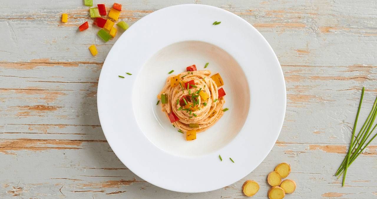 linguine-alla-crema-di-peperoni-e-zenzero